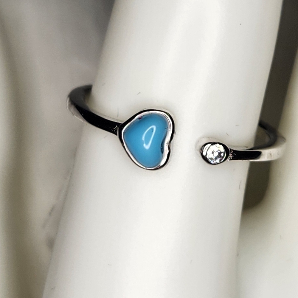 Turquoise S925 Heart Ring